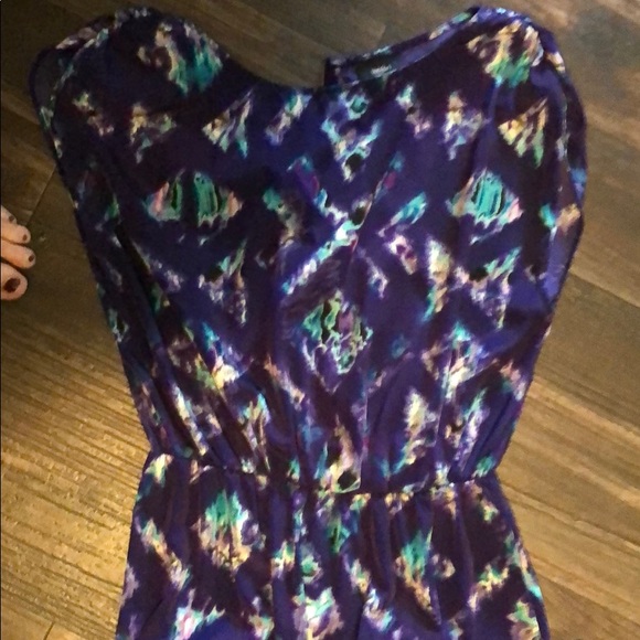 Print Cap Sleeve Dress - Picture 3 of 5